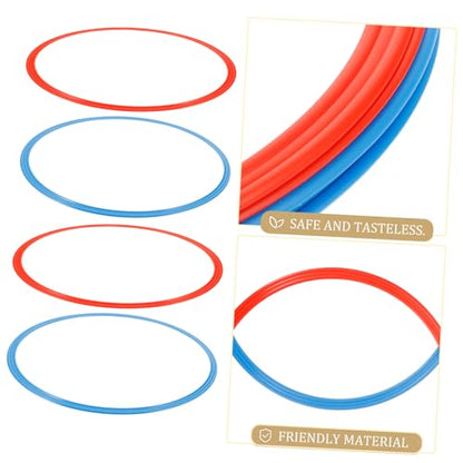HANABASS 6-Pack Soccer Agility Training Rings Abs Football Training Equipment Soccer Accessory Set for Boys and Girls Adults Material Random Color