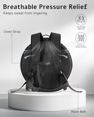 Barbell Weighted Backpack for Men Women, Rucking Backpack for Squats Push-ups with Secure Strap