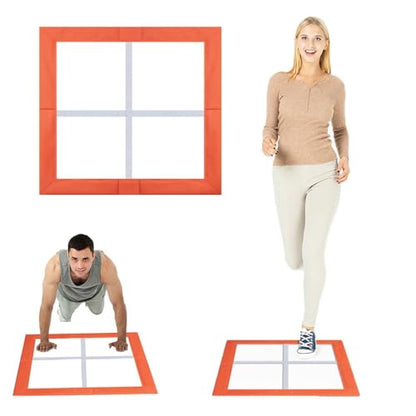 Square Training Equipment Folding Flexibility Agility Ladder Trainer Equipment Speed Training Fitness Ladder for Outdoor Indoor Home for Women Men