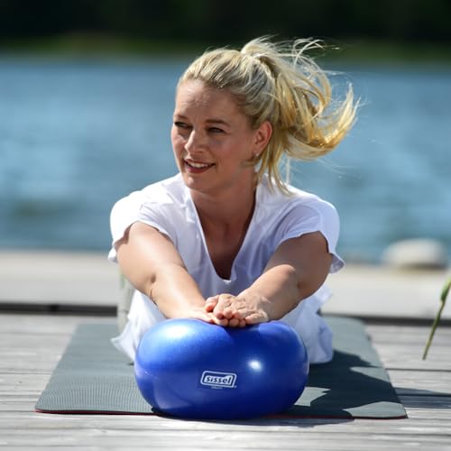 SISSEL Pilates Soft Ball Gray | 8.5 in | Phthalate- & Latex-Free PVC | for Deep Relaxation & Muscle Strengthening | 340 lbs Capacity | Includes Exercise Guide - color: Gray, size: 8.5"