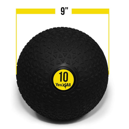 Yes4All Slam Balls, 10-40lb Weighted Ball Weight, Durable PVC Sand Filled Workout Dynamic Slam Ball for Strength Training, Triangle, Black, 10lbs - color: C. Triangle Black, style: A. 10lbs