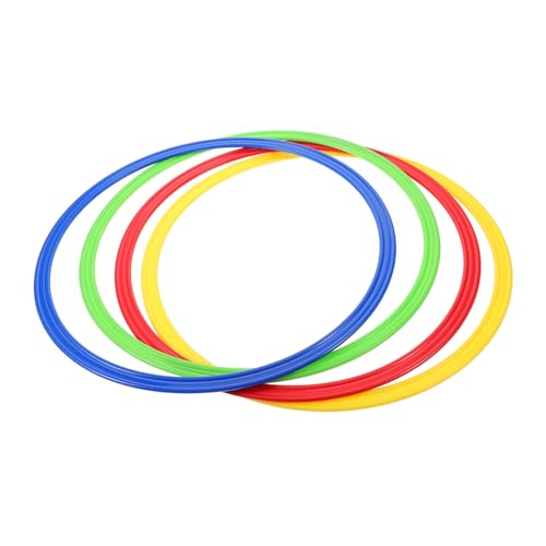 Totority 4pcs Agility Training Rings Soccer Training Hoops Speed Agility for Football Basketball Volleyball