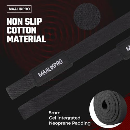 Weight Lifting Straps | Wrist Lifting Strap - color: Black