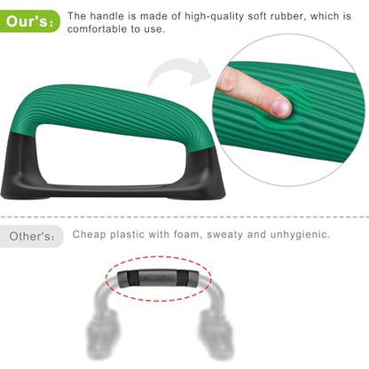 Kipika Push Up Bars, Pushup Stands With Thickened Soft Plastic Handle, Stable and Non-Slip Base, Pushup Handles Perfect for Floor Strength Training