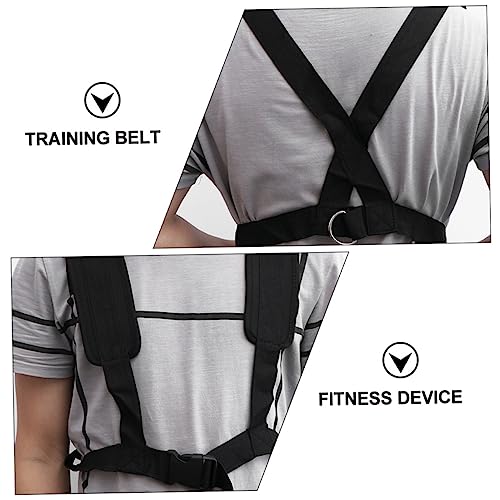 BESPORTBLE 2pcs Running Booster Exercise Straps Kits Tanktops Physical Training Resistance Rope Weight Sled Trainer Assistance Trainer Sled Harness Vest Tire Adjustable Safety Buckle Fitness