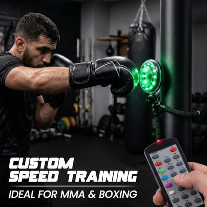 Reflexx RLT 2.1 Reaction Training Lights – Improve Reaction Time, Coordination & Focus – Adjustable Speed, Random Mode, Brightness & Sound Control – for Fitness, Rehab, Seniors & Athletes - style: + with Gripster TriPod