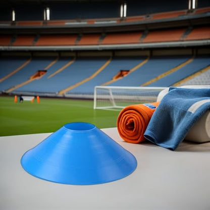 Outanaya 15pcs Soccer Training Cones Agility Markers for Football Basketball Sports Drills Plastic Set for Speed and Coordination Practice