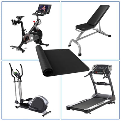 Bike Mat Compatible with Peloton Bike,Elliptical,Treadmill Mat, 6mm Thick, Under Exercise Bike Trainer Pad for Indoor Stationary Spin Bike Gym Equipment Hardwood Floor Carpet Protector - size: 1pcs: 29.5 * 60 inch