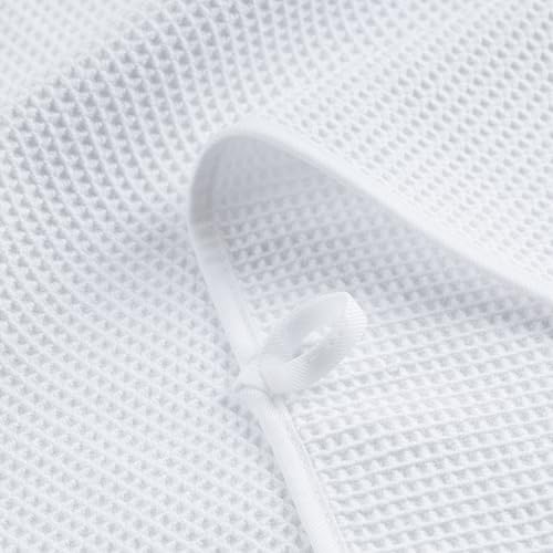 POLYTE 380 GSM Poly Blend Microfiber Quick Dry Waffle Bath Towel, 30x60 in - color: White