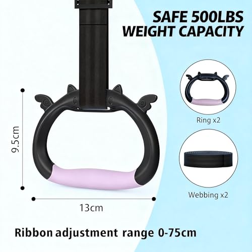 New Professional Gymnastic Rings,Both for Adults and Kids,Support 550 LBS,Home Fitness Equipment,Indoor and Outdoor Pull-up Bar for Stretching and Height Increase,with Adjustable Straps