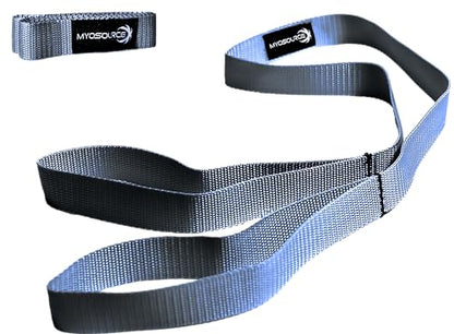 Cheerleading Flexibility Stunt Strap - Improve Stretching and Stunts for Cheer Dance Gymnastics & Physical Therapy – Stocking Stuffers Present for Kids Girls Adults - 12 Colors - color: Silver