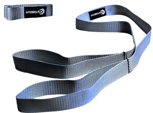 Cheerleading Flexibility Stunt Strap - Improve Stretching and Stunts for Cheer Dance Gymnastics & Physical Therapy – Stocking Stuffers Present for Kids Girls Adults - 12 Colors - color: Silver
