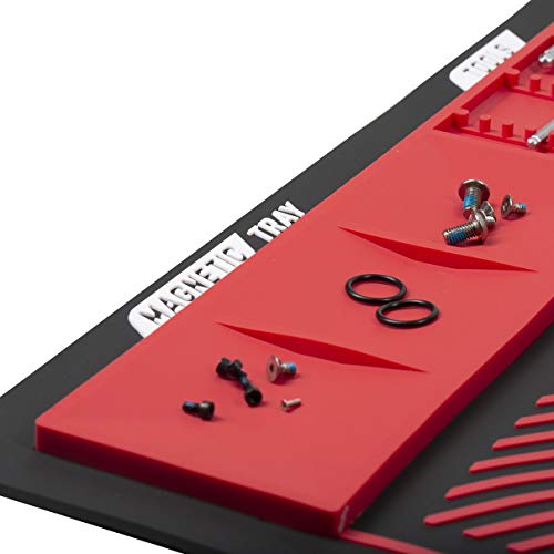 HK Army MAGMAT Magnetic Paintball Tech Mat - color: Black/Red