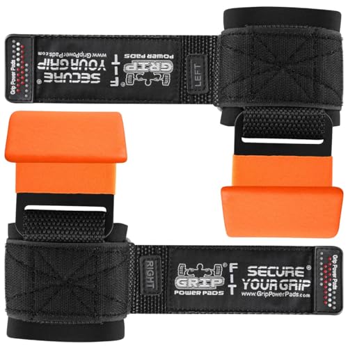 Weight Lifting Rod Hooks Heavy Duty Wrist Wraps Power Weight Lifting Training Gym Grips Straps Set of 2