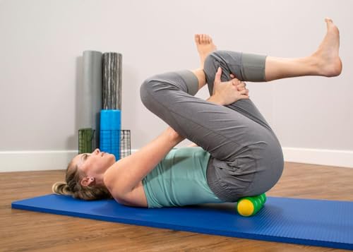 Balanced Body KnotOut, Pilates Roller for Muscle Relief, Physical Therapy Muscle Massage Roller, Post-Workout Deep-Tissue Roller, Small, Blue