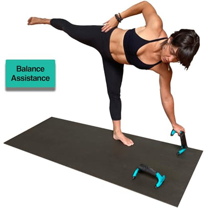Premium Quality Wrist Alignment Yoga Blocks to Eliminate Wrist Pain in All Poses - Great for Yoga, Pushups and Pilates. Set of 2 with Instruction Card
