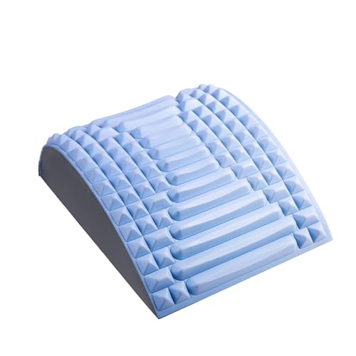 Back Stretcher Pillow for Neck and Lumbar Support - Ergonomic Back Arch Cushion with Acupressure Texture | EVA Foam Stretching Support for Waist Báck Neck Relaxation Home Office Fitness Use