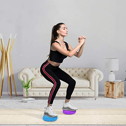 Yes4All Hedgehog Balance Pods for Exercise, Core Body Balancing, Balance Pods for Youth & Adults with Hand Pump - Set of 5