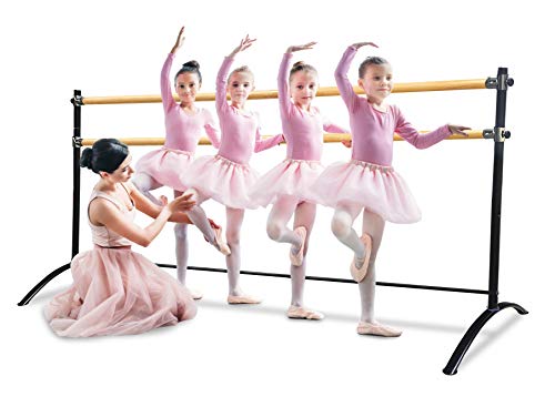 Portable Ballet Barre for Home or Studio – Adjustable Freestanding Curved Dance Bar for Kids & Adults, Ideal for Stretch, Pilates, Dance & Active Workouts White