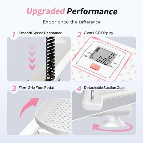Balance Board for Adults, Ski Machine Exercise Equipment with Resistance Bands, Rock Stepper Featuring LCD Monitor, Portable Wobble Board or Full Body Workout at Home Gym