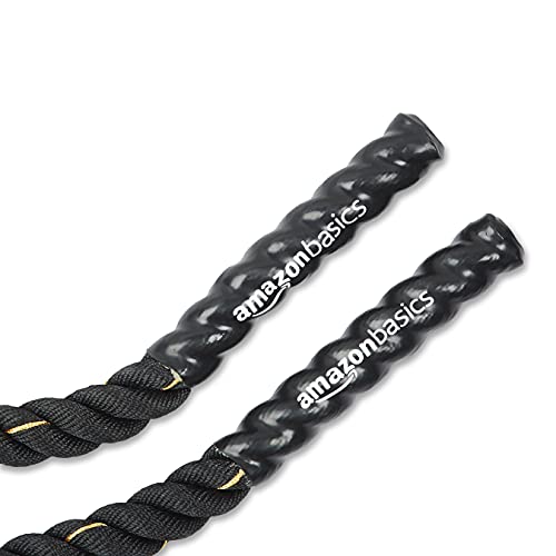 Amazon Basics Battle Rope for Home Gym Workout, Exercise Training Equipment - style: 2 Inch x 30 Feet