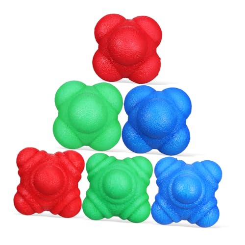 POPETPOP 6pcs Hexagonal Reaction Agility Training for Hand-Eye Coordination Low Difficulty High Difficulty
