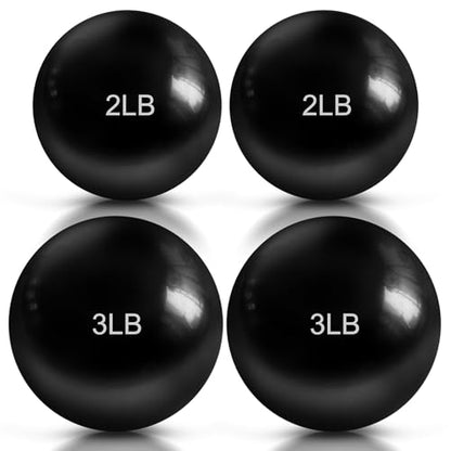 Halloscume 1 lb 2lb 3lb 4lb 5lb Weighted Balls - color: Black, size: 2 Lbs & 3 Lbs