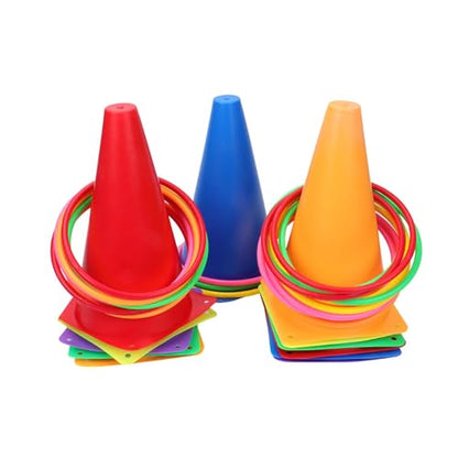 Toss Game Set Field Marker Cones Outdoor Game for Kids Adults Traffic Cones