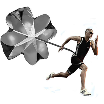 Running Speed Training Umbrella, 56 inches Resistance Parachute with Adjustable Waist Belt, Speed Chute and Fitness Explosive Power Training Umbrella, Soccer Trainer, for Kids Youth and Adults