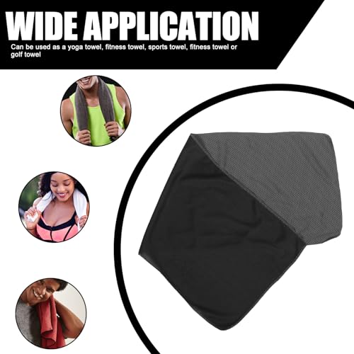 CALLARON Quick Dry Sports Towel Cooling Microfiber Sweat-Absorbing Fitness Towel with Mesh Bag for Hiking Camping Beach Outdoor Use