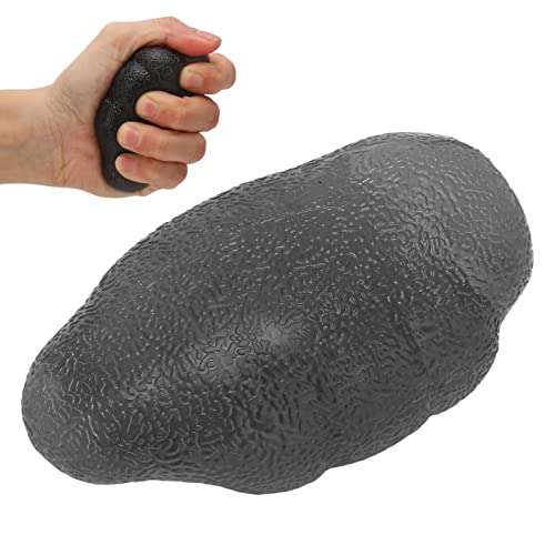 Finger Balls, Exerciser Grip Ball, Stress Balls, Hand Exercise Squeeze Ball Silicone Squeezer for Grip Strength(Grey)