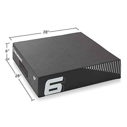 Philosophy Gym Soft Foam Plyo Box, Stackable Plyometric Jump Box for Home Gym, HIIT, Jumps, Step-Ups, Agility and Strength Training