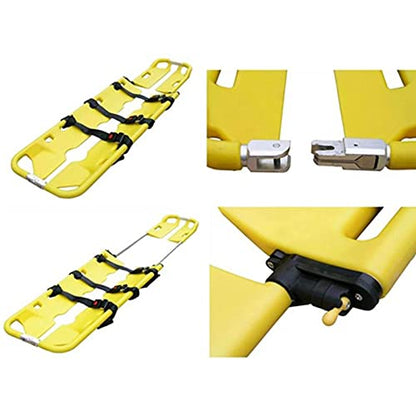 Folding Scoop Stretcher,Lightweight Fire Emergency Medical Flat Folding Stretcher Portable Patient Transfer Board,for Hospital Home