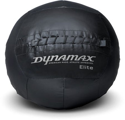 Dynamax Elite 14" Medicine Ball – Soft-Shell Wall Ball for Strength, Core & Functional Training, Triple-Stitched, Moisture Resistant, Made in USA, 4–30 lb Options