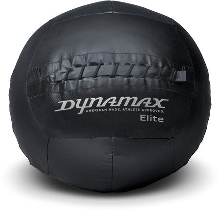 Dynamax Elite 14" Medicine Ball – Soft-Shell Wall Ball for Strength, Core & Functional Training, Triple-Stitched, Moisture Resistant, Made in USA, 4–30 lb Options