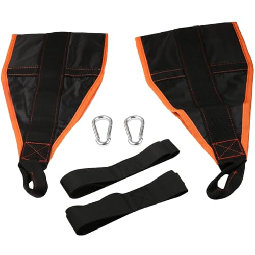 Hanging Ab Straps for Pull up Bar, Orange Black Sturdy Ab Toning Belt Adjustable Suspension, Professional Hanging Gym Strap for Home and Daily Core Strength Training