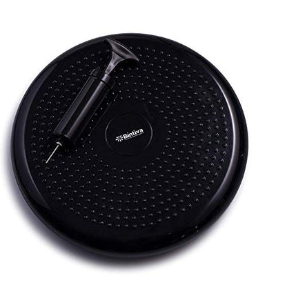 Wobble Cushion Balance Disc - Wobble Disc & Wiggle Seat, Balance Pads for Physical Therapy, Wobble Disk, Sensory Room Equipment - Wobble Seat - color: Black