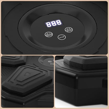 Bruce & Shark Music Boxing Game Machine, Rhythm LED Punching Pad for Home Workout Gym, Wall-Mount Punch Target for Kids & Adults, 9 Speeds