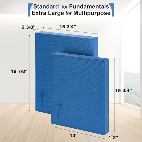 StrongTek Extra Wide Foam Balance Pad for Physical Therapy, 19" X 15.8" X 2.4", High-Density TPE Foam Pad for Exercise, Enhanced Stability, Core Strength, Non-Slip & Water-Resistant, for Fitness, Yoga