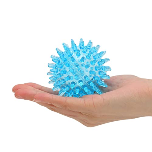 Massage Balls, Ball Compact Muscle Roller Hollow Soft Transparent Strength Recovery Exercise Squeezy Toy Balls Massage Ball for Hand Wrist Stress Relief (7CM)
