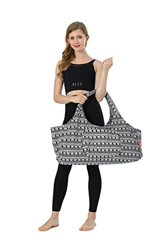Aozora Yoga Mat Bag Large Yoga Mat Tote Sling Carrier with Pockets Fits Mats with Multi-Functional Storage Pockets Light and Durable