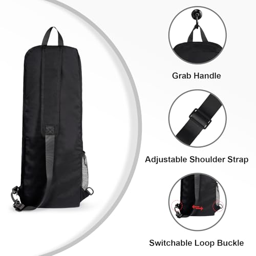 Yoga Mat Bag Carrier Side Mesh Zipper Pocket Exterior Wet Compartment Lightweight Waterproof Yoga Bag for Mat - color: Black