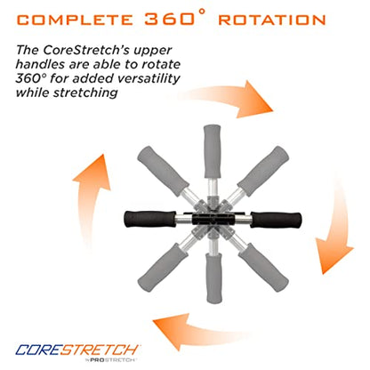 ProStretch CoreStretch, Adjustable Upper and Lower Back Stretcher, Physical Therapy Tool for Back Pain Relief and Shoulder Stretching