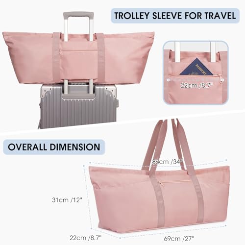 sportsnew Large Yoga Mat Bag with Shoes Compartment and Wet Pocket Ladies Pilates Gym Tote Bag with Yoga Mat Holder Strap for Women Men Workout Carrier Stuff Accessories