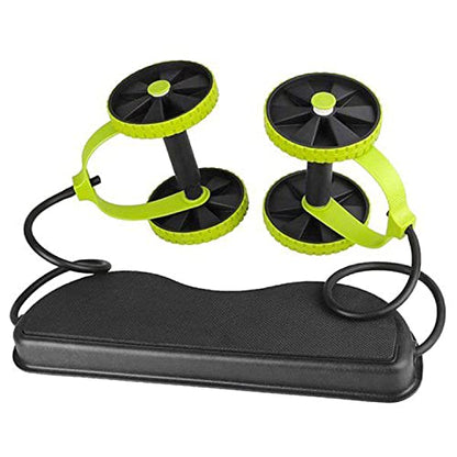 Ab Roller Wheel with Resistance Bands & Knee Pad – Core Abdominal Trainer for Home or Gym Workouts – Sculpt Abs, Slim Waist, Tone Arms, Chest, and Core – Adjustable Fitness Equipment for Men & Women