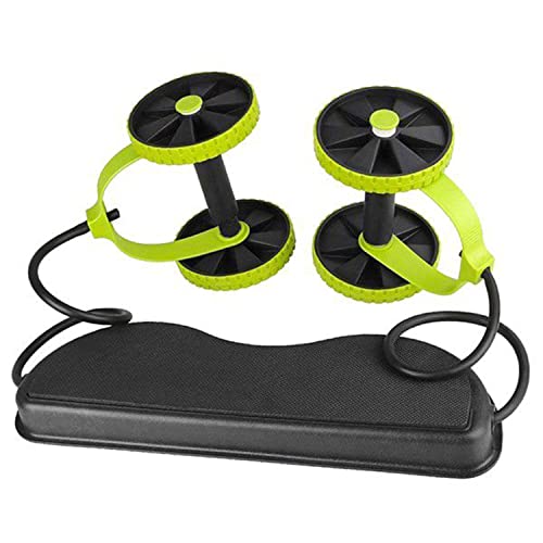 Ab Roller Wheel with Resistance Bands & Knee Pad – Core Abdominal Trainer for Home or Gym Workouts – Sculpt Abs, Slim Waist, Tone Arms, Chest, and Core – Adjustable Fitness Equipment for Men & Women