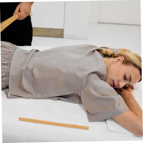 Didiseaon Yoga Massage Stick Gua Sha Massage Tool for Neck Shoulders Relief Durable Manual Roller for Muscle Relaxation Skin Tone Improvement Portable Mobility Training Stick