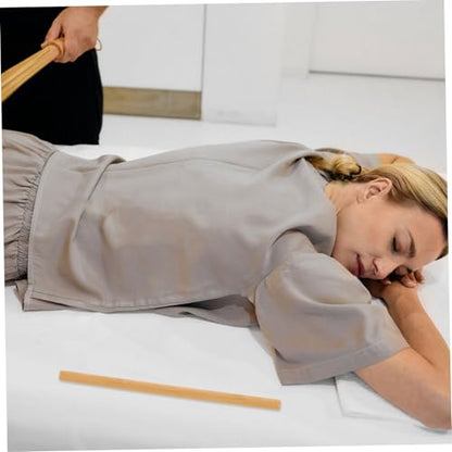 Didiseaon Yoga Massage Stick Gua Sha Massage Tool for Neck Shoulders Relief Durable Manual Roller for Muscle Relaxation Skin Tone Improvement Portable Mobility Training Stick
