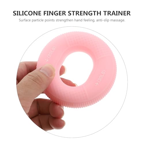 Happyyami 3pcs Silicone Hand Exerciser Grip Rings Set Dual Resistance Levels 20-30lb, 40-50lb, 70-80lb for Finger Strength Training, Hand Rehabilitation, and Fitness Workout