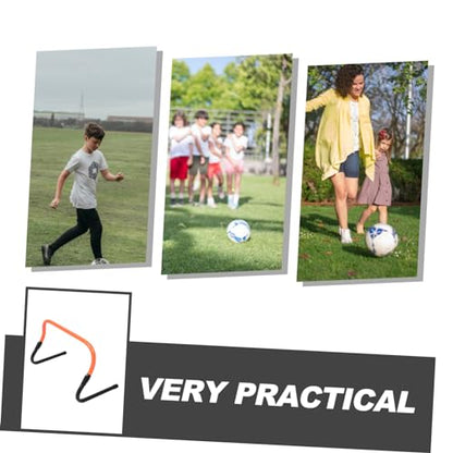 BESPORTBLE Adjustable Speed Hurdles Set for Football Training 2-Stage Height Mini Agility Hurdles